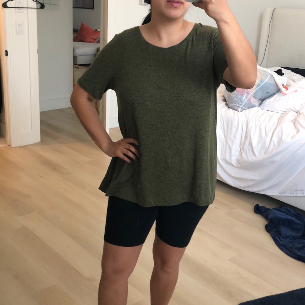 Green and black top